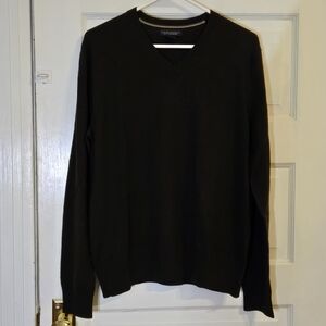 Banana Republic Brown Merino V-Neck Sweater
